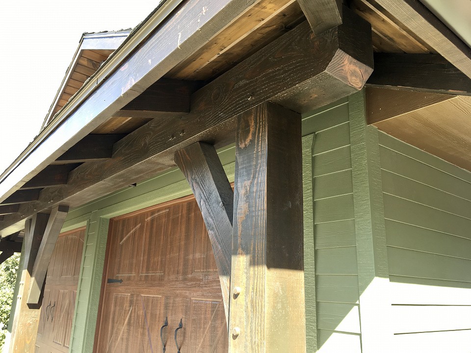 Garage Timber Frame Shed Roof Beam End Detail