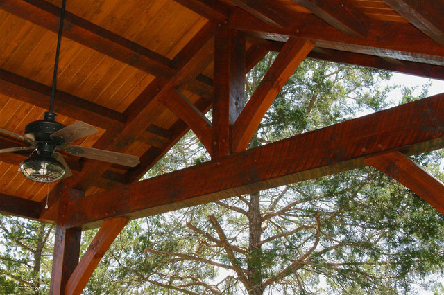 Closer View Of King Post Truss